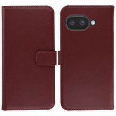 Selencia Cover a libro in vera pelle Google Pixel 10a - Burgundy