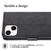 imoshion Cover a libro di Lusso Apple iPhone 14 / 13 - Nero