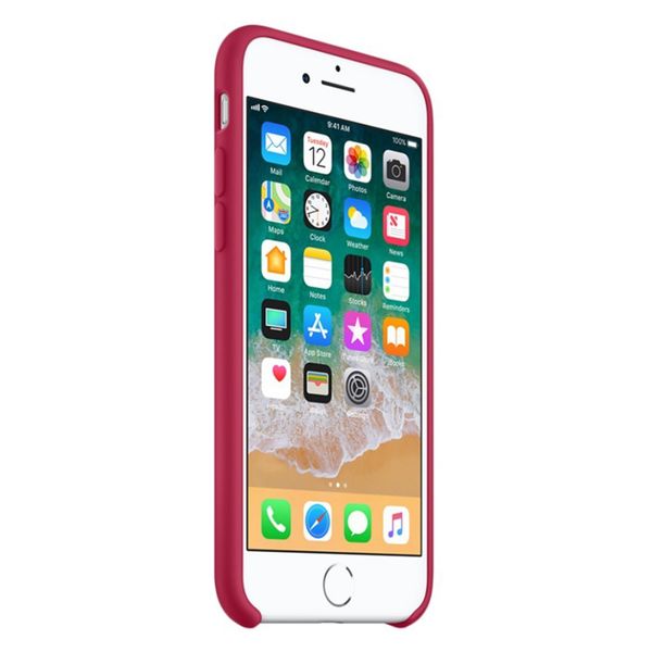 Apple Cover in Silicone Apple iPhone SE (2022 / 2020) / 8 / 7 - Rose Red