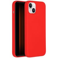 Accezz Cover in silicone liquido con MagSafe Apple iPhone 15 Plus - Rosso