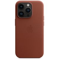 Apple Cover Posteriore in Pelle con MagSafe Apple iPhone 14 Pro - Umber