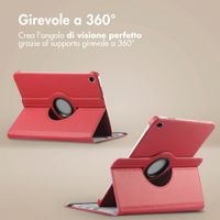 imoshion Cover Girevole a 360° Samsung Galaxy Tab A9 Plus - Rosso scuro