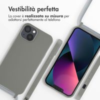 imoshion Cover in Silicone con Cordino Apple iPhone 13 - Grigio chiaro