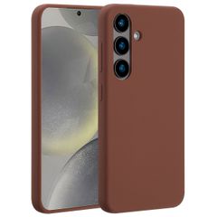 Accezz Cover in silicone liquido con MagSafe Samsung Galaxy S24 - New Tea Brown