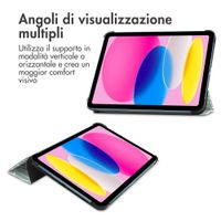 imoshion Cover Trifold Design Apple iPad 11 (2025) 11 pollici A16 / iPad 10 (2022) 10.9 pollici - Botanica