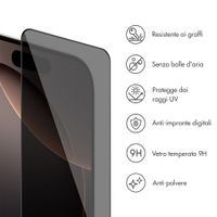 Accezz Vetro temperato privacy + Applicatore Apple iPhone 16 Pro Max