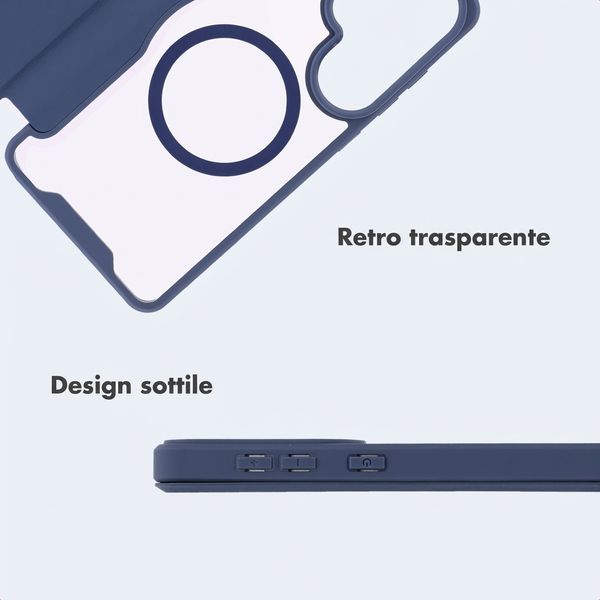 imoshion Bookcase trasparente con MagSafe Samsung Galaxy S26 Ultra - Blu