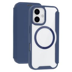 imoshion Bookcase trasparente con MagSafe Apple iPhone 16 - Blu