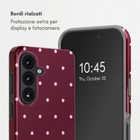 Selencia Cover posteriore Vivid con MagSafe Samsung Galaxy S26 - Happy Dots Burgundy