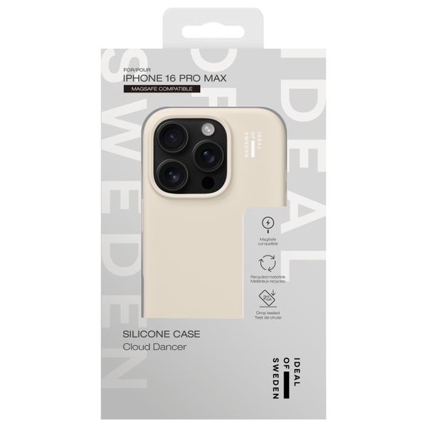 iDeal of Sweden Cover in silicone con MagSafe Apple iPhone 16 Pro Max - Cloud Dancer