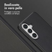 Accezz Cover in Pelle con MagSafe Samsung Galaxy S26 - Onyx Black