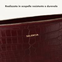 Selencia Cover per laptop Croco 13 pollici - Burgundy