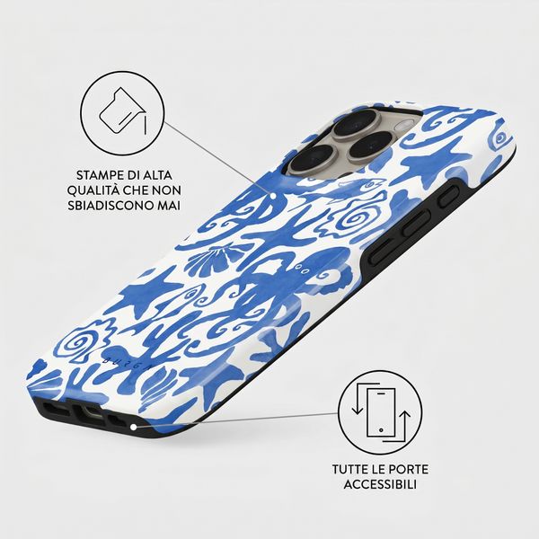 Burga Cover Posteriore Resistente con MagSafe Apple iPhone 16 Pro - Nera