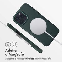 Accezz Cover in Pelle con MagSafe Apple iPhone 16 Pro Max - Cedar Green