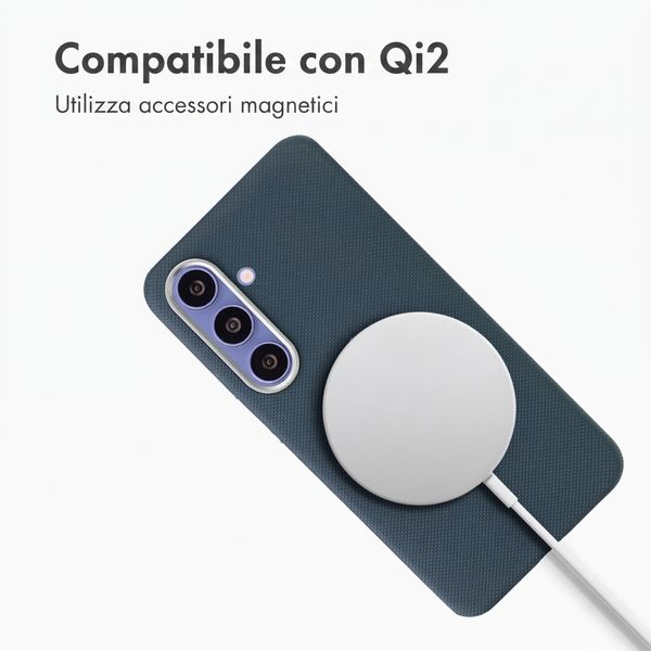 Accezz Cover Mesh con MagSafe Samsung Galaxy S25 / S24 - Blu scuro