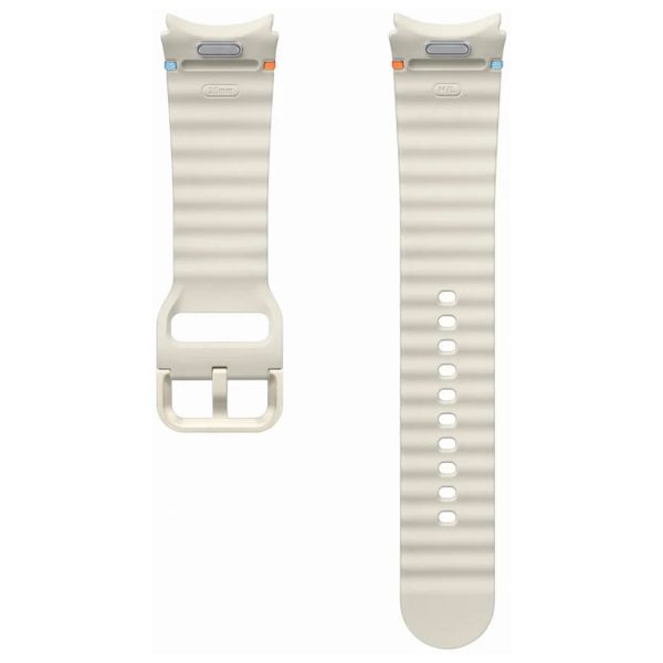 Samsung Cinturino Sport originale Samsung Galaxy Watch 4 / 5 / 6 / 7 / FE (20 mm) - Taglia M/L - Cream