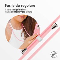 imoshion Cover in Silicone con Cordino Apple iPhone 12 (Pro) - Rosa