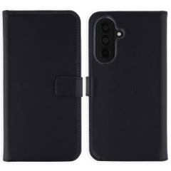 Selencia Cover a libro in vera pelle Samsung Galaxy A37 (5G) - Nero