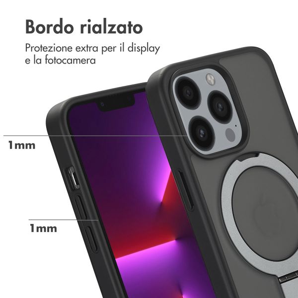 Accezz Cover con anello e supporto con MagSafe Apple iPhone 13 Pro - Nero
