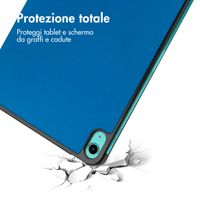 imoshion Cover a libro Trifold Apple iPad 11 (2025) 11 pollici A16 / iPad 10 (2022) 10.9 pollici - Cobalt Blue