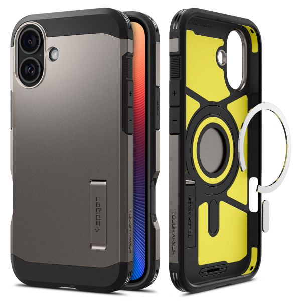 Spigen Cover Posteriore Corazzata Tough con MagSafe Apple iPhone 16 Plus - Gunmetal
