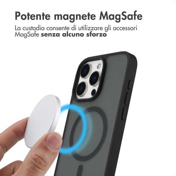 imoshion Cover posteriore Color Guard con MagSafe Apple iPhone 15 Pro Max - Nero