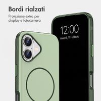 imoshion Cover posteriore Color con Thin MagSafe Ring Apple iPhone 17 - Verde scuro