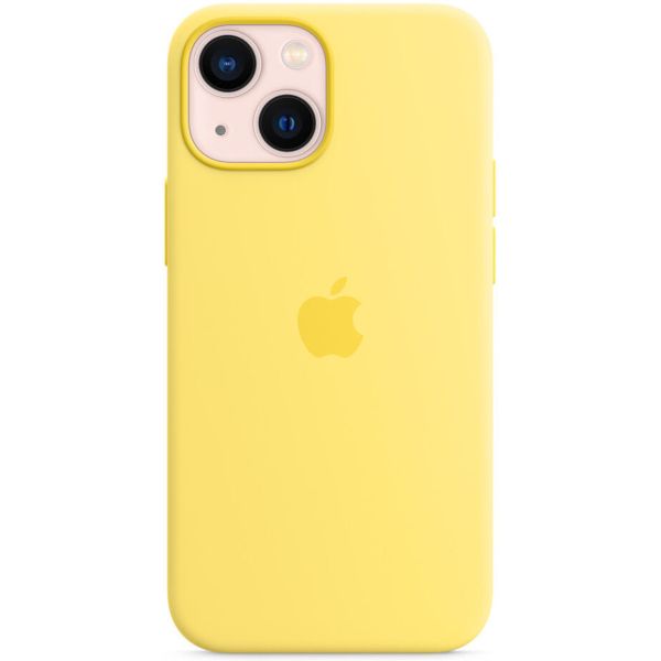 Apple Cover Posteriore in Silicone con MagSafe Apple iPhone 13 Mini - Lemon Zest