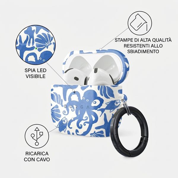 Burga Cover rigida Apple AirPods 4 - Nera
