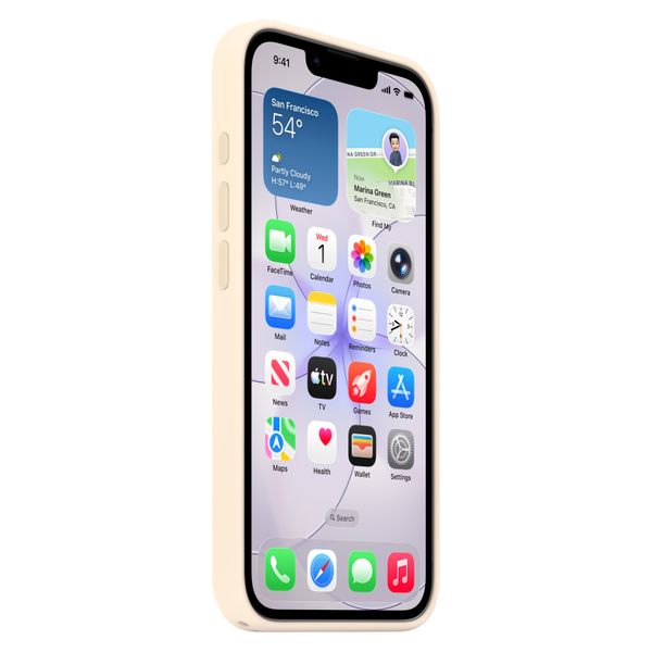 Apple Cover in silicone con MagSafe Apple iPhone 17e - Vanilla