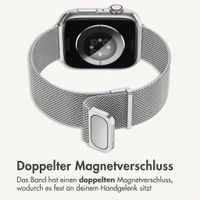 imoshion Milanees magnetisch bandje Apple Watch | 44/45/46/49 mm - Zilver