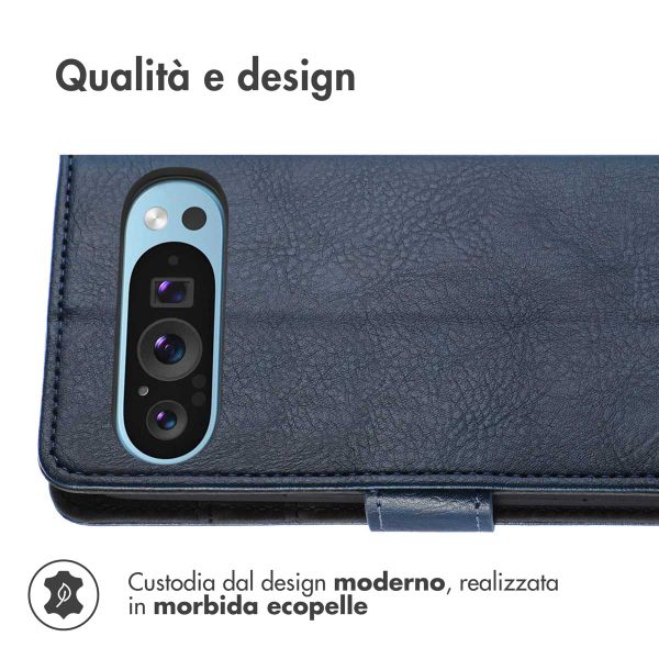 imoshion Cover a libro di Lusso Google Pixel 9 Pro XL - Blu scuro