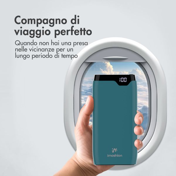 imoshion Powerbank - 20.000 mAh - Quick Charge e Power Delivery - Petrol Green