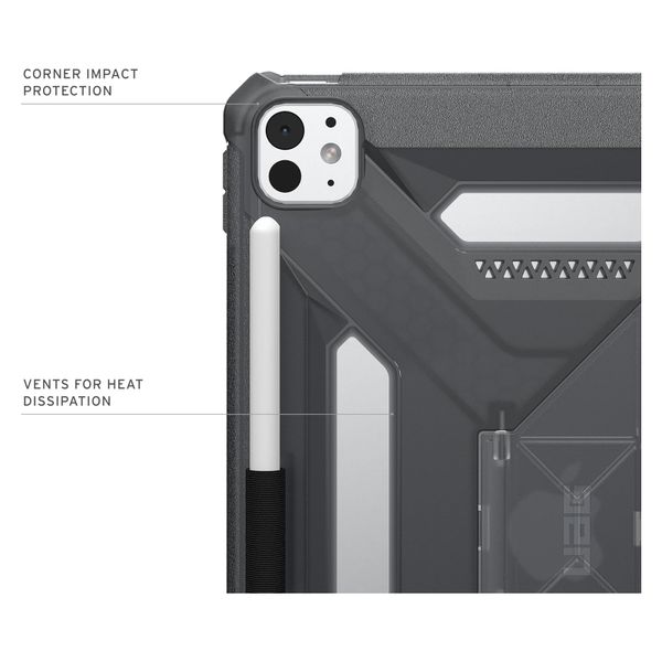 UAG Custodia posteriore Scout Plus con supporto Apple iPad Pro 11 (2025) M5 / (2024) M4 - Ash