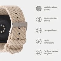 imoshion Cinturino in velluto a coste Apple Watch | 38/40/41/42 mm - Beige