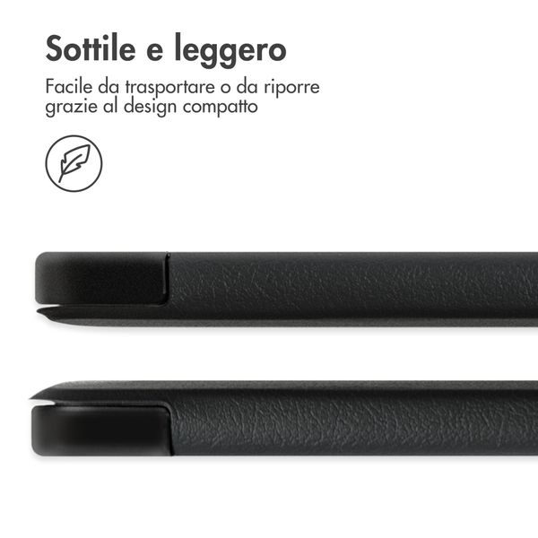 imoshion Cover a libro Trifold Samsung Galaxy Tab A11 Plus - Nero