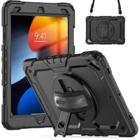 Accezz Cover Posteriore Resistente con tracolla Apple iPad Air 3 (2019) / Pro 10.5 (2017) - Nero
