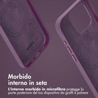 Accezz Cover in pelle 2 in 1 con MagSafe Apple iPhone 15 Pro - Heath Purple