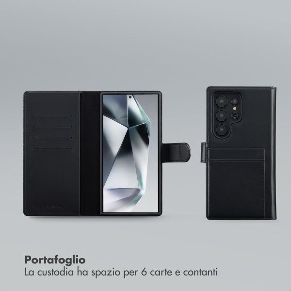 Selencia Libreria rimovibile Olyn con MagSafe Samsung Galaxy S24 Ultra - Nero