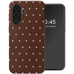 Selencia Cover Posteriore Vivid Samsung Galaxy A37 (5G) - Happy Dots Chocolate