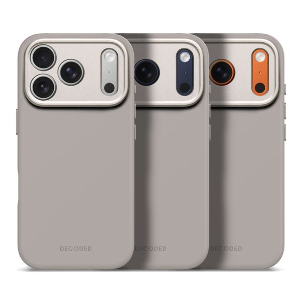 Decoded Cover in Silicone MagSafe Apple iPhone 17 Pro - Soft Taupe