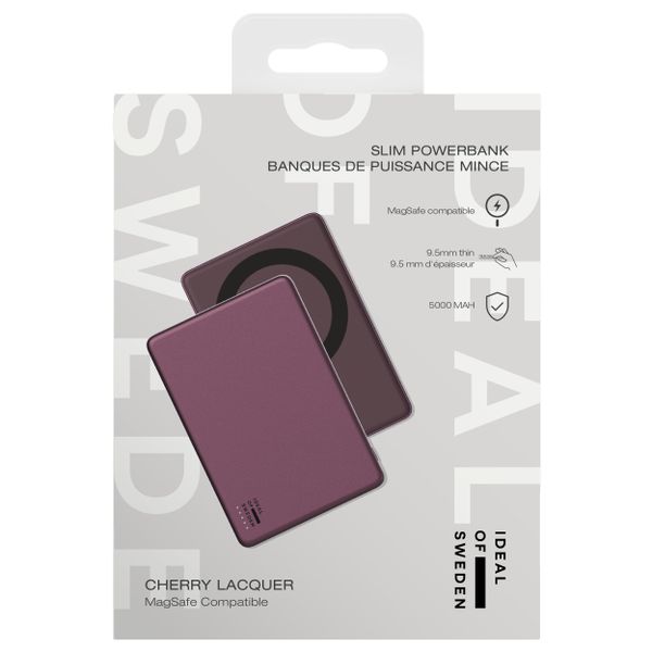 iDeal of Sweden MagSafe Powerbank Slim 5.000 mAh - Powerbank wireless - Cherry Lacquer
