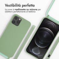 imoshion Cover in Silicone con Cordino Apple iPhone 12 (Pro) - Verde