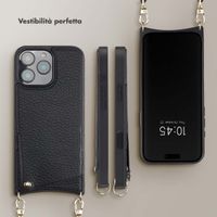 Selencia Cover per telefono Nova con cordino e portacarte Apple iPhone 16 Pro Max - Nero
