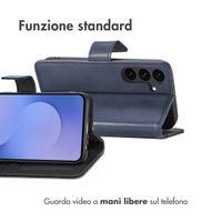 imoshion Cover a libro di Lusso Samsung Galaxy S25 FE - Blu scuro