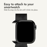 imoshion Milanees magnetisch bandje Apple Watch | 44/45/46/49 mm - Zwart