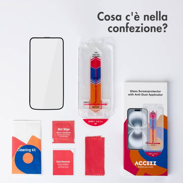 Accezz Vetro temperato + Applicatore Apple iPhone 15 Pro