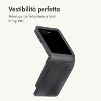 imoshion Cover a libro di Lusso Samsung Galaxy Z Flip 8 - Nero