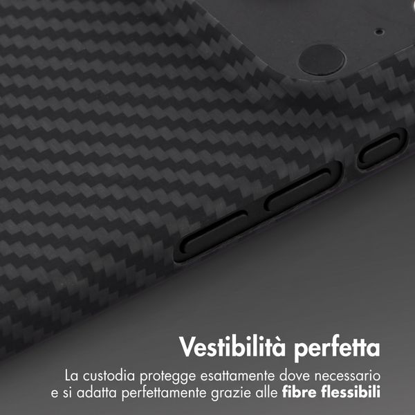 Accezz Cover MagSafe Kevlar® Apple iPhone 18 Pro / 17 Pro - Nero