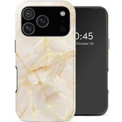 Selencia Cover posteriore Vivid con MagSafe Apple iPhone 18 Pro / 17 Pro - Golden Beige Marble